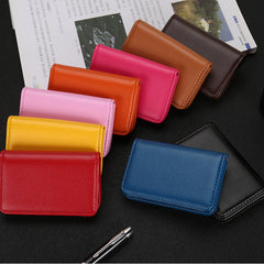 Customisable PU card holder in multiple colours