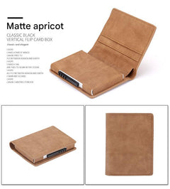 Stylish automatic card holder in different textures