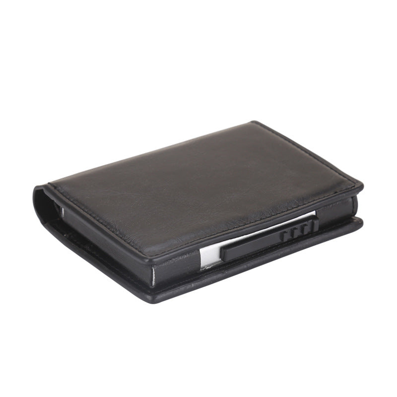 Stylish automatic card holder in different textures