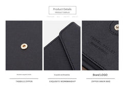 Navy blue RFID travel document organiser