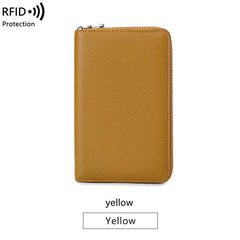 Premium RFID Leather Passport Holder Image 1