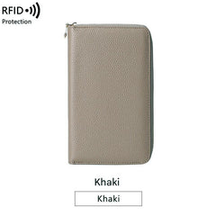 Premium RFID Leather Passport Holder Image 7
