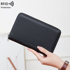 Premium RFID Leather Passport Holder Image 2