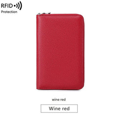 Premium RFID Leather Passport Holder Image 7