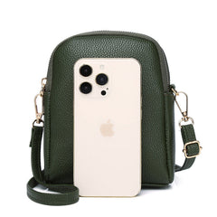 Chic Color-Block Mini Round Bag on a model