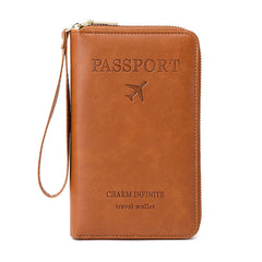 RFID passport holder in green
