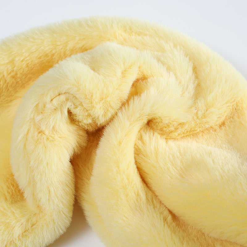 Cozy Multi-Color Faux Fur Scarf Image 5