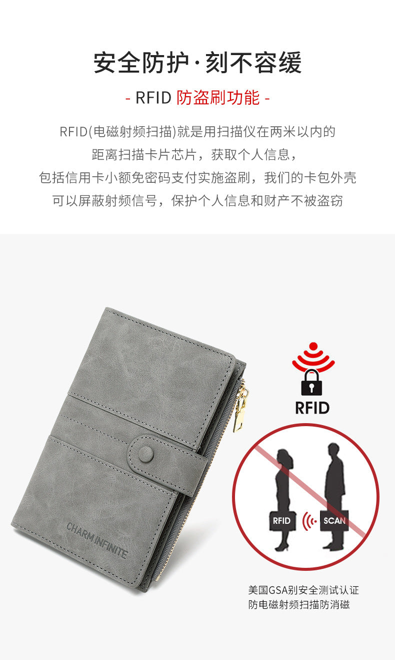 Secure RFID Passport Holder in Coffee