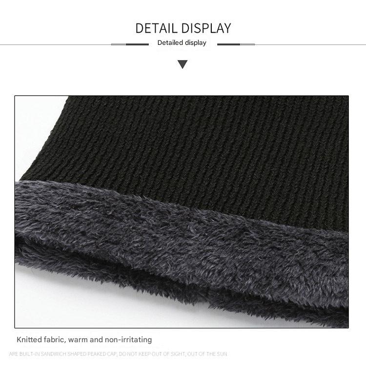 Full view of unisex knitted winter beanie