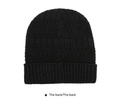 Gray winter hat and neck warmer for men