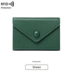 Stylish RFID blocking wallet in burgundy