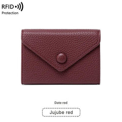 Army green compact wallet design