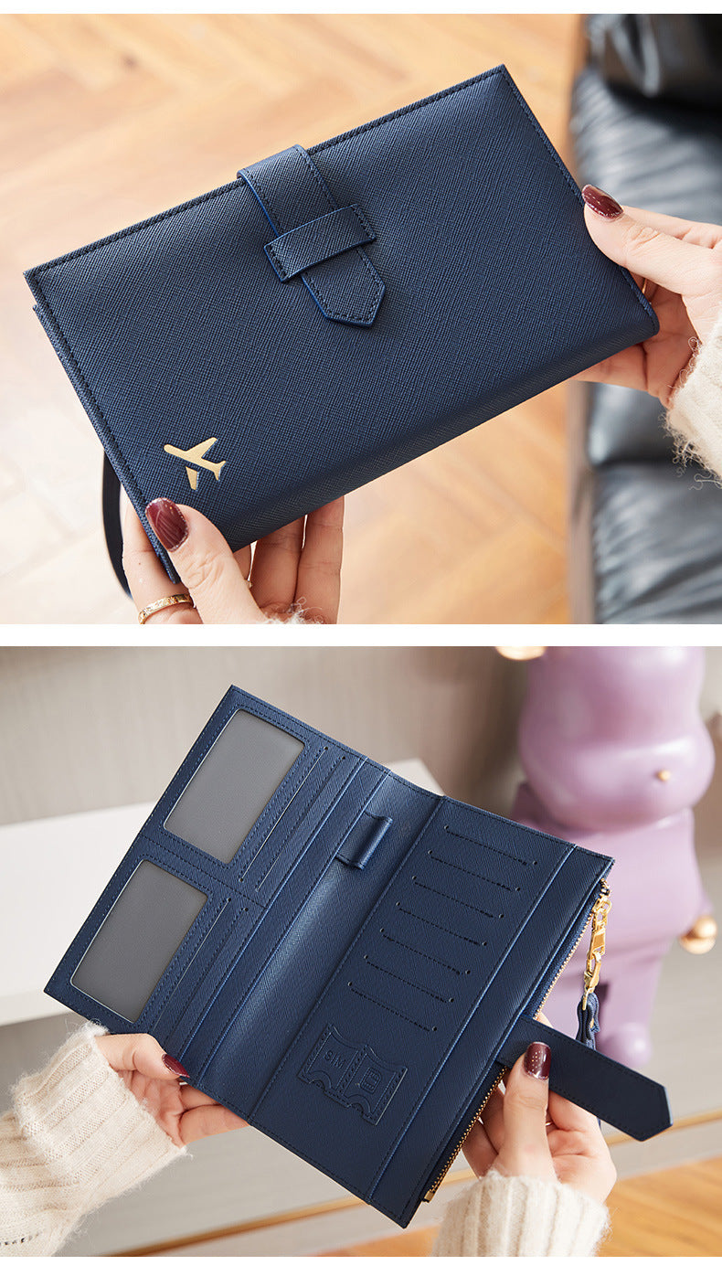 passport holder showing compartments