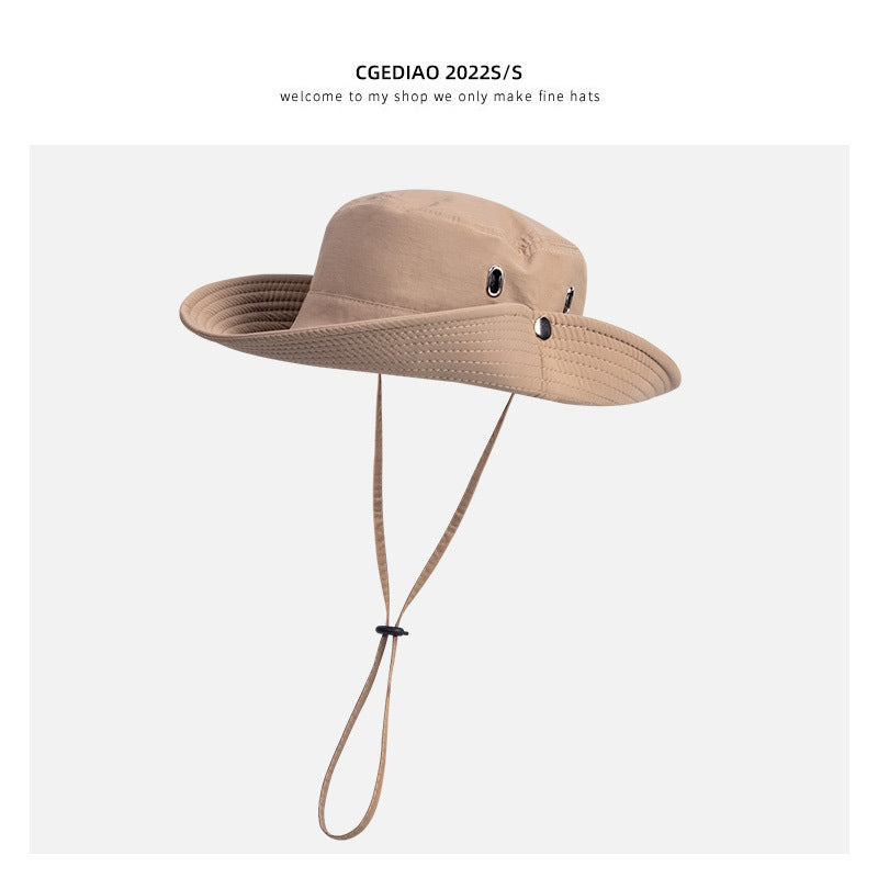 summer cowboy hat in khaki