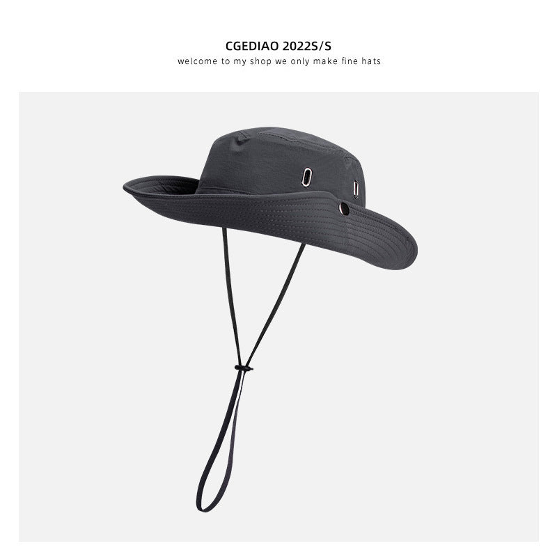 gray summer hat for hiking