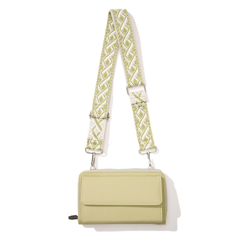 Sling bag with zip closure