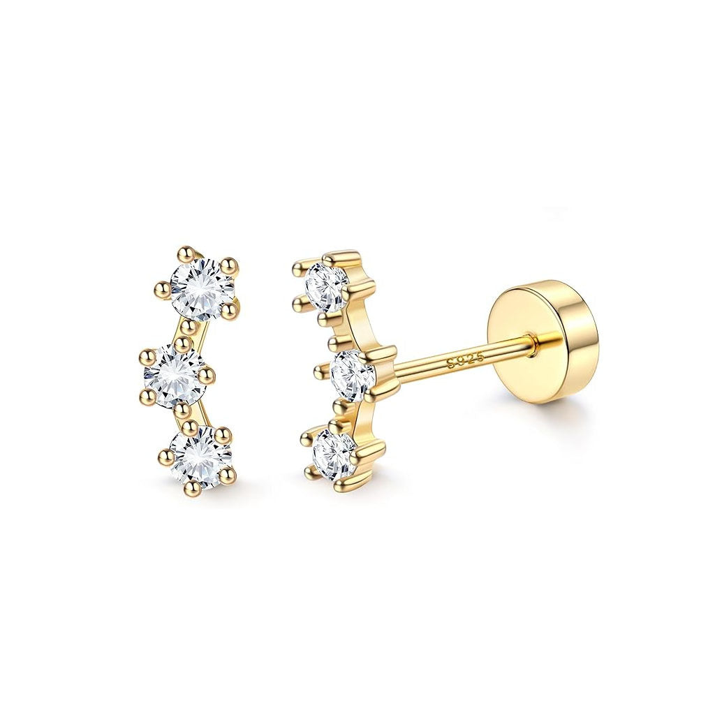 women wearing stylish star earrings