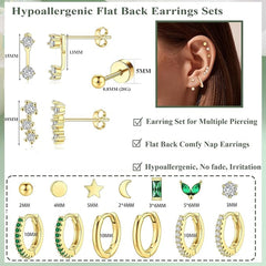 silver geometric earrings showcased