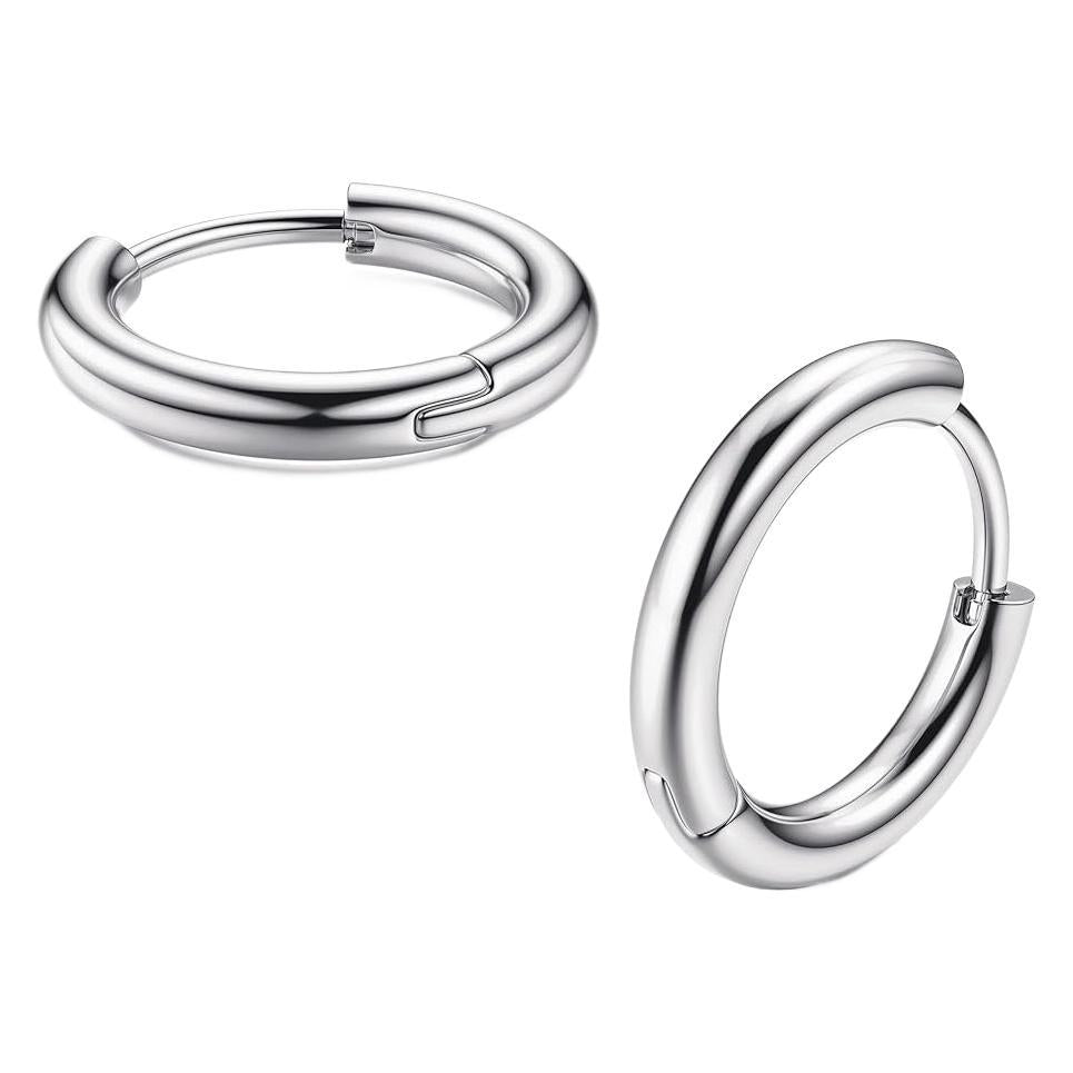 Various sizes of titanium earrings image 5