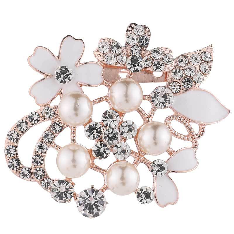 decorative brooch on a handbag