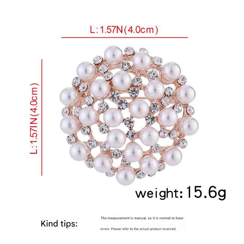 elegant floral pearl brooch in multiple colours