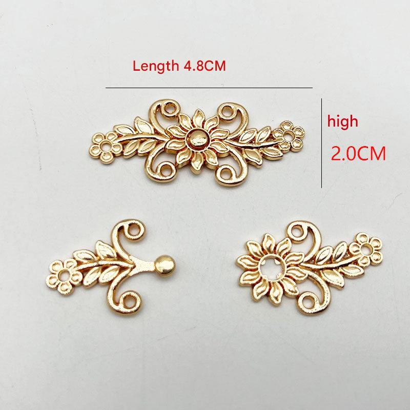 Antique bronze clasp detail