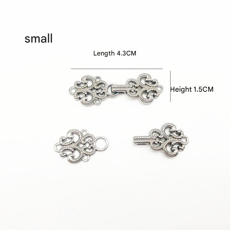 Metal clasp in antique bronze