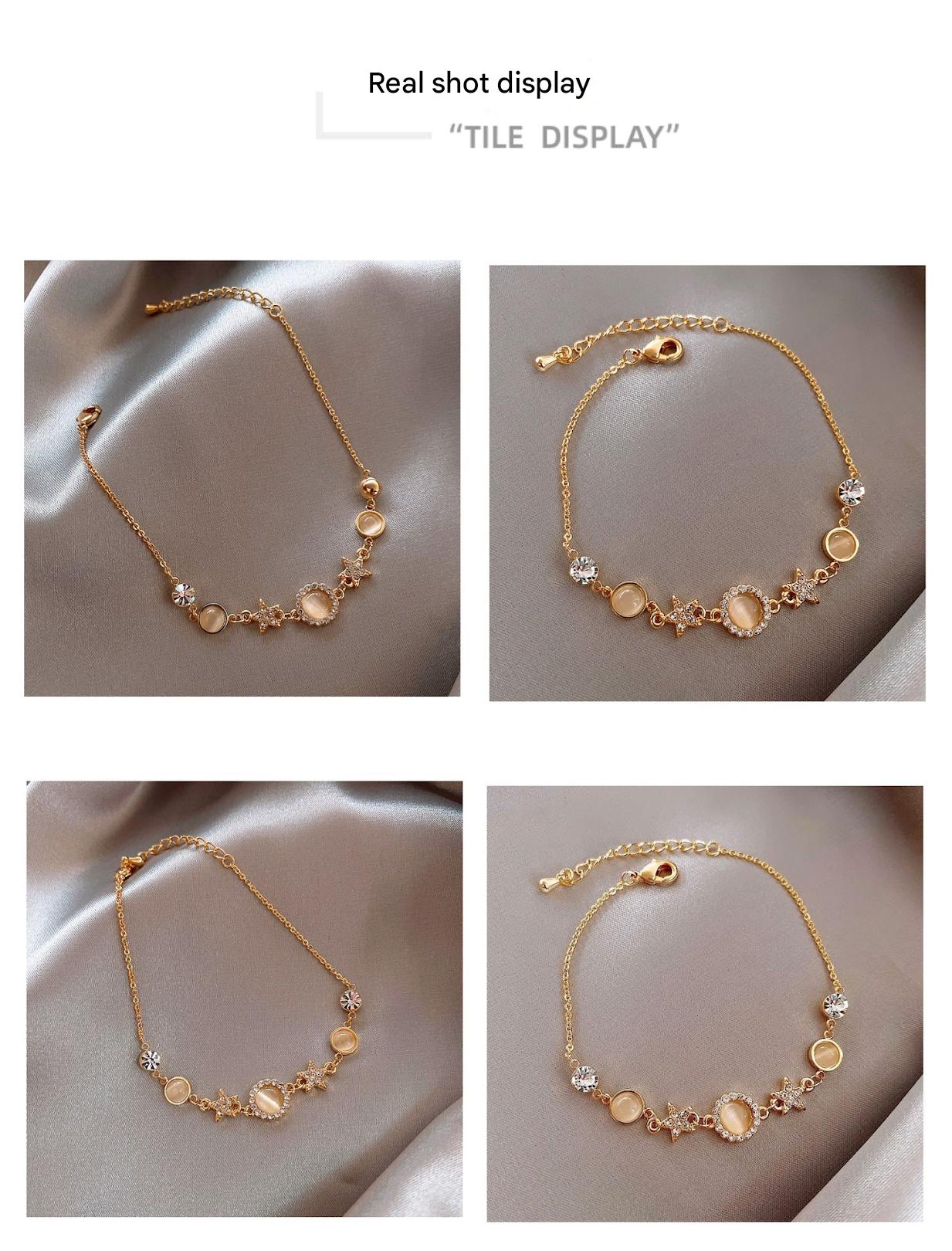 Star-Shaped Cat Eye Stone Bracelet showcasing versatility