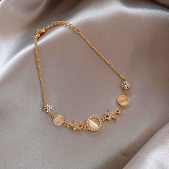 Cat Eye Stone Bracelet worn on wrist