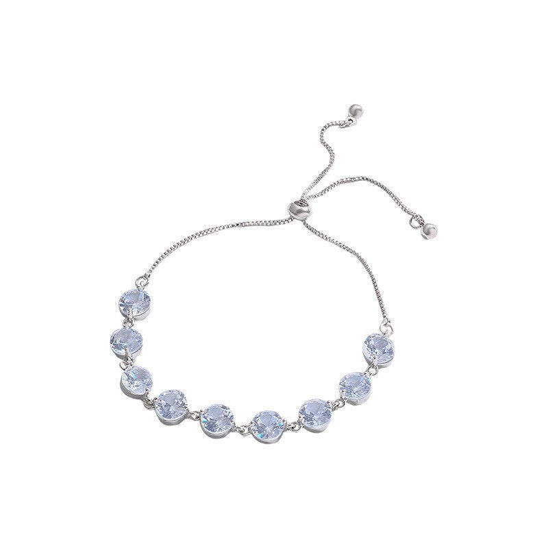 Display of cat eye stone bracelet with tag