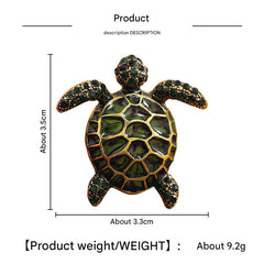 Purple turtle brooch showcasing versatility