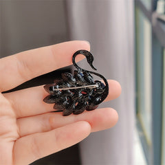 Elegant brooch on a fashionable outfit