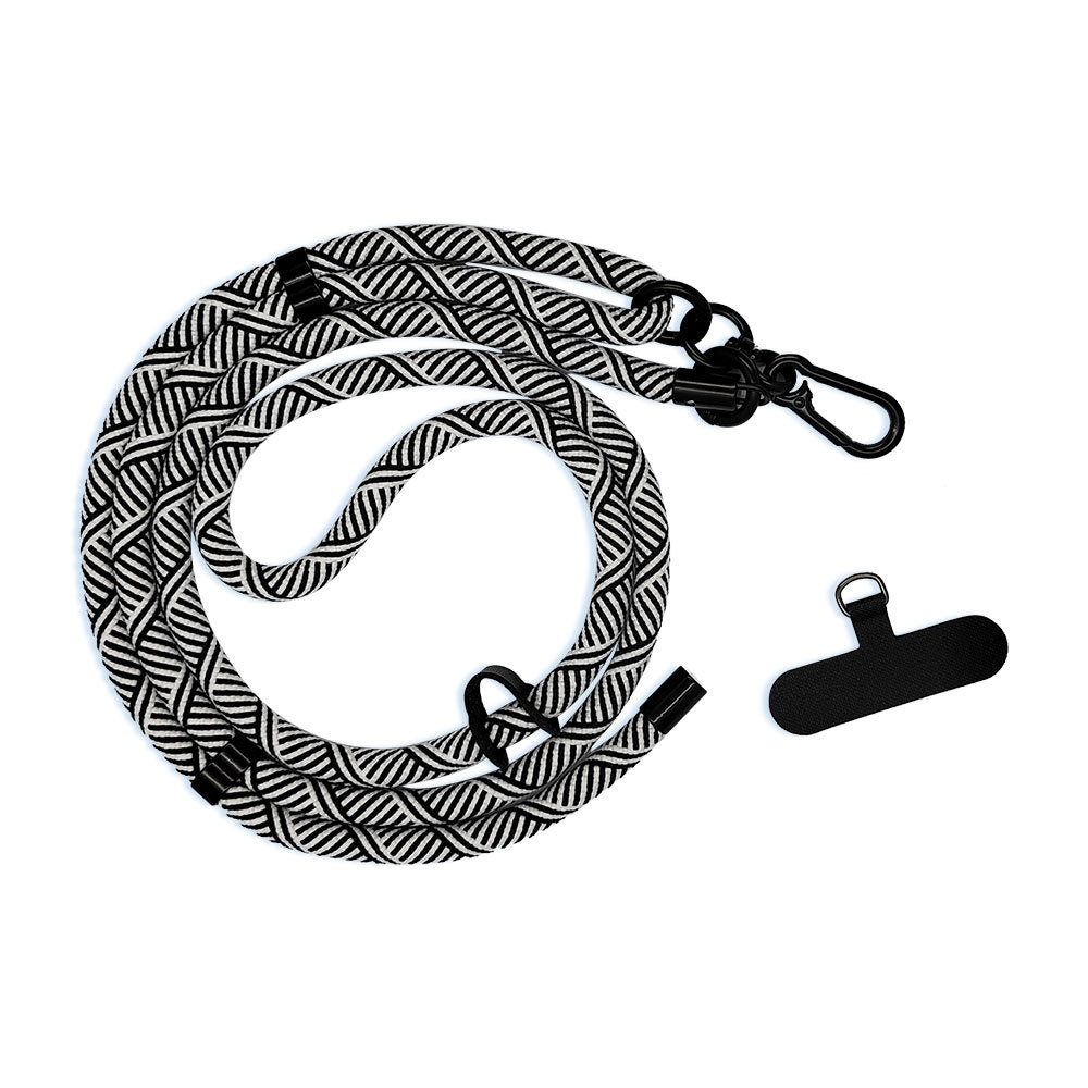 Durable phone lanyard with metal clasp