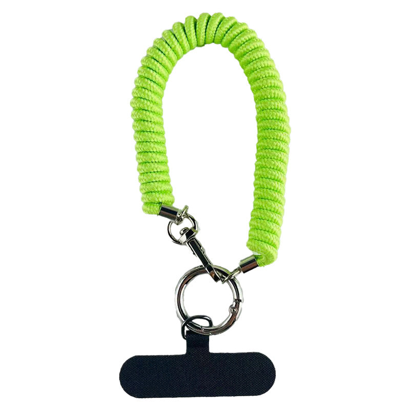 Close-up of nylon phone lanyard design