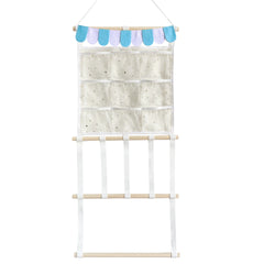 Functional hair accessories storage solution on display